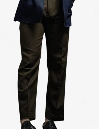 Paris button wool versatile pants