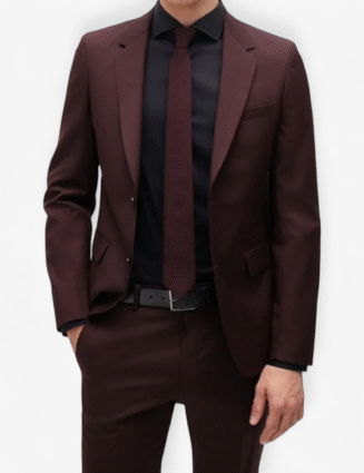 Elegant single breast slim fit (pants+blazer)