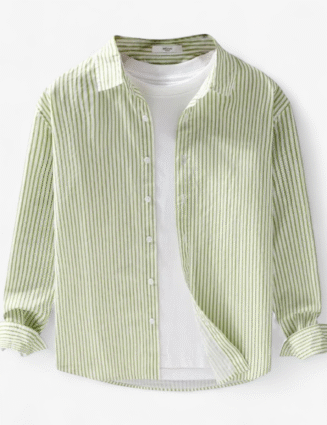 Pure cotton classic shirt with stripes