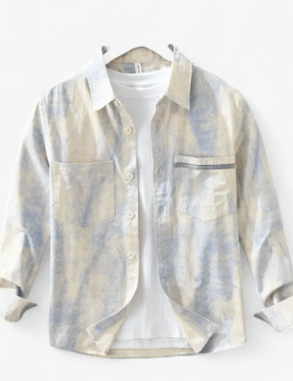 Printed japanese men shirt