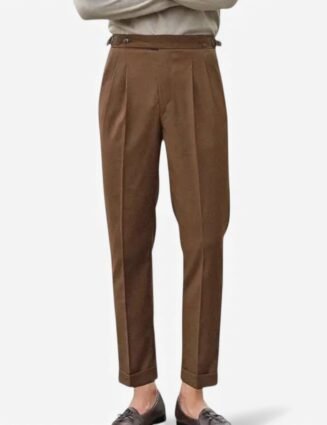 Elastic-waist summer trouser
