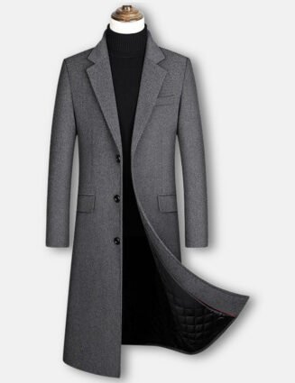 Antonios Long Slim Fit Coat Men