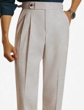 High-waist business slim pants