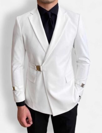 Elegant slim fit suit jacket