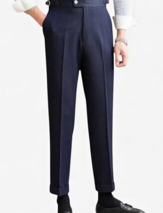 Office blue business trousers
