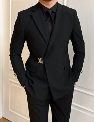 BLACK gentleman suit