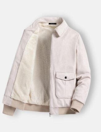 Antonios Suede Winter Fur Jacket